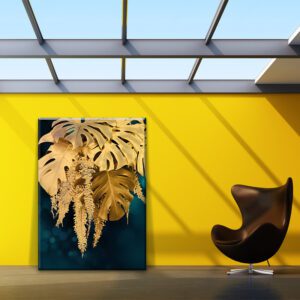 تابلو دکوراتیو طلای جنگل
