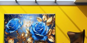 تابلو دکوراتیو بوم گل آبستره مدرن