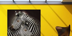 تابلو دکوراتیو زبراهای افریقایی