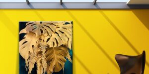 تابلو دکوراتیو طلای جنگل