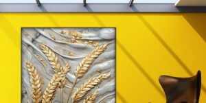 تابلو دکوراتیو گندم طلایی