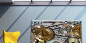 تابلو بیت کوین و دلار