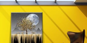تابلو درخت ماه زرین