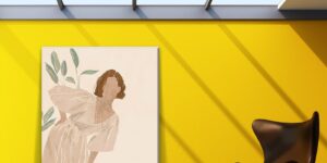 تابلو آرامش در باغچه